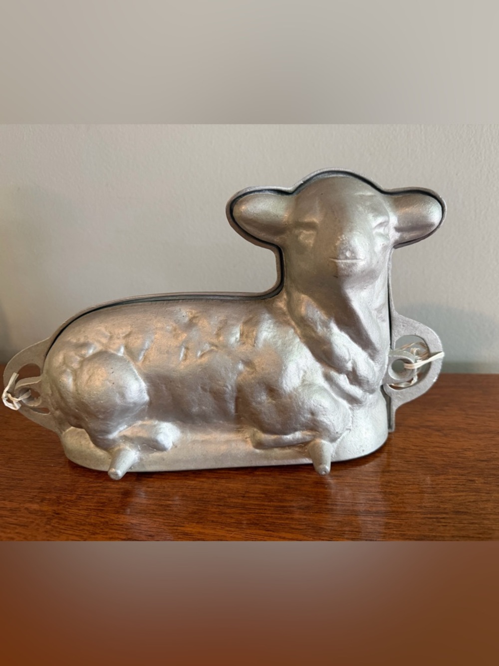 Vintage Kanter Mfg Co Cast Aluminum Lamb Cake Mold